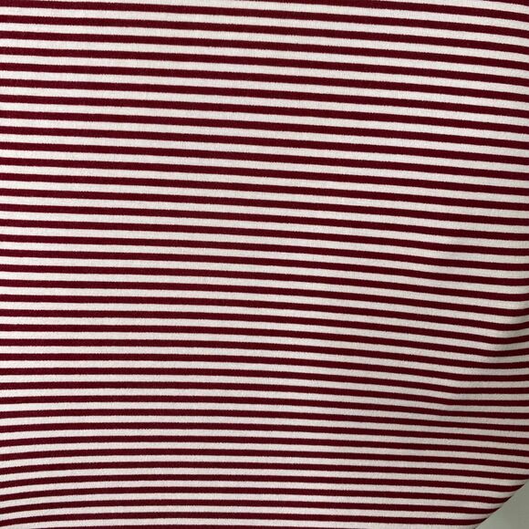 Men’s Large Polo Shirt B Draddy Sport Red Pin Striped Short Sleeve Athletic - Picture 6 of 9